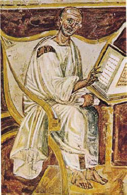 Figure 2: The first portrait of Augustine in 6th century.