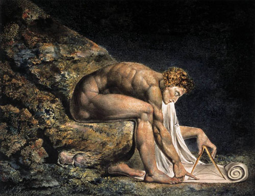 William Blake's Newton (1795), depicted as a divine geometer.