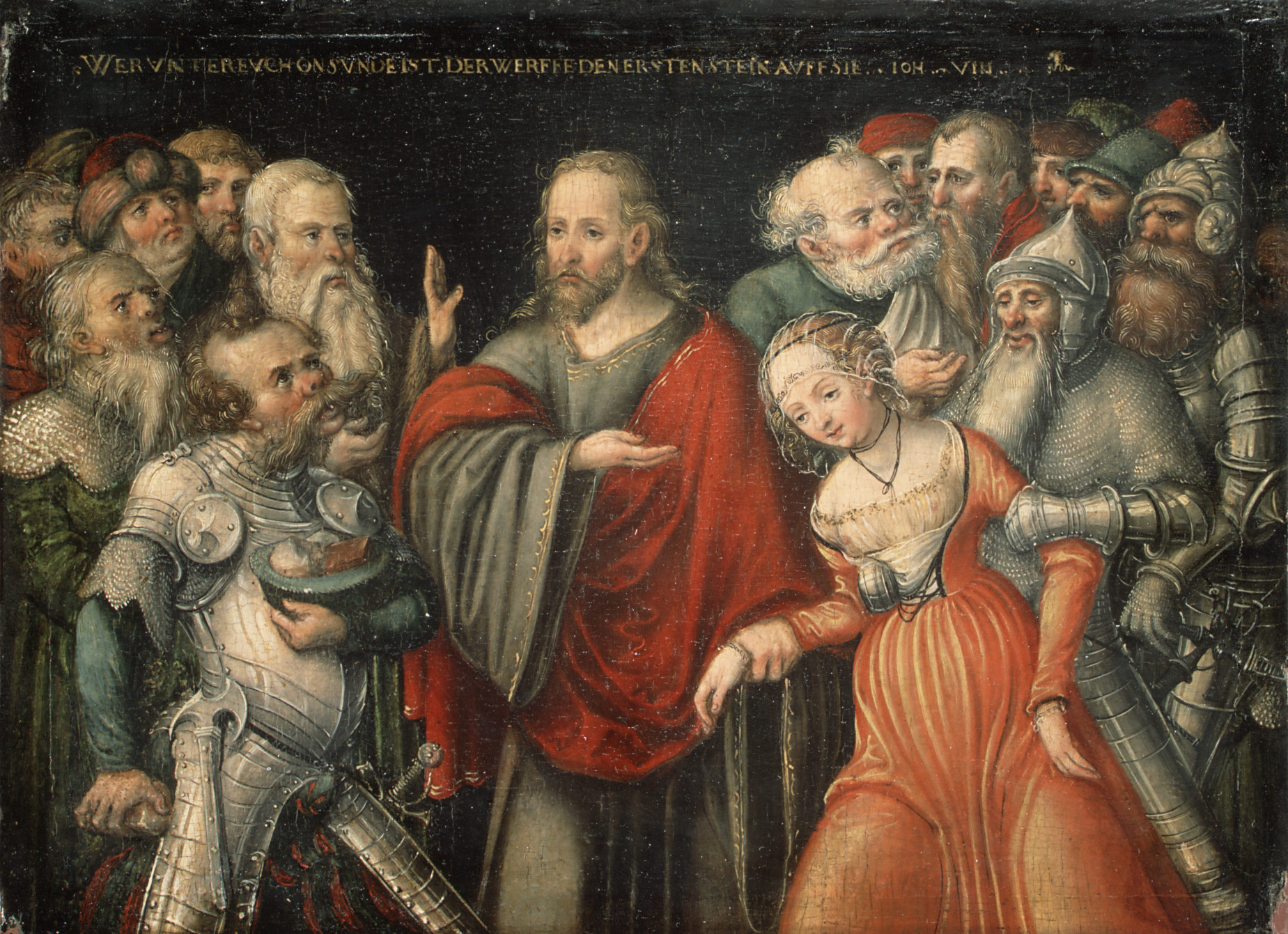 Christ and the Adulteress by Lucas Cranach the Younger and Workshop (image courtesy of The Met)